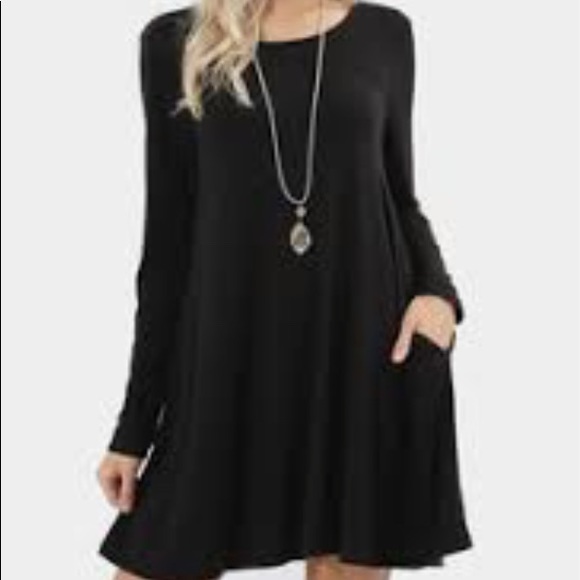 Dresses & Skirts - LAST ONE! Black tunic dress with pockets